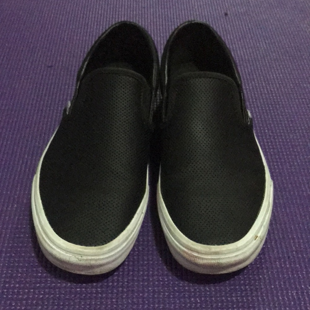 Vans Perf Leather Slip-On (Black)